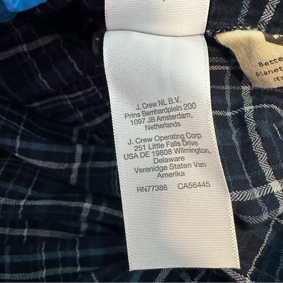 Madewell Anaya Blue Plaid Ruffle Blue Plaid Mini Dress Women Size XL - Picture 10 of 11